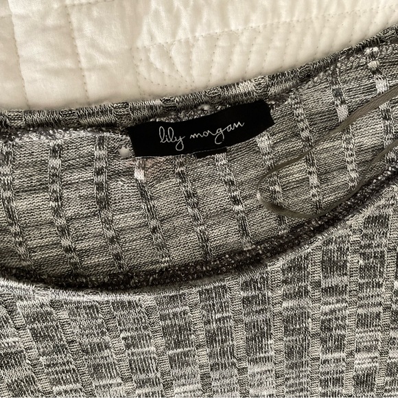 LILLY MORGAM, MULI COLOUR GREY & BLACK LONG SLEEVE SWEATER, SIZE: 2X - Picture 9 of 10